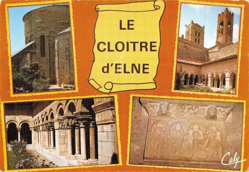 BG35980 elne le cloitre detail des chapiteaux et galeries france