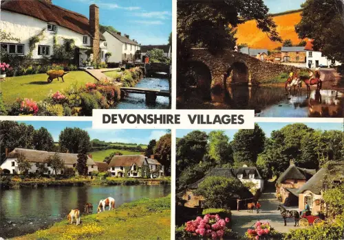 BR83197 devonshire village cow vache uk