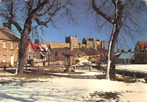 BR82213 bamburgh castle village green and pant uk