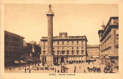 Br34146 Roma Piazza Colonna Italien