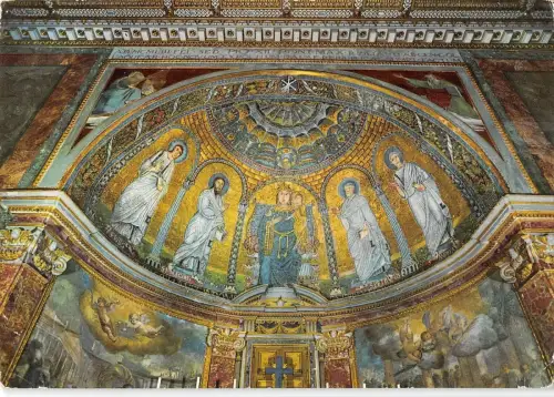 BT1616 basilica di s maria nova s francesca romana roma postkarte italien