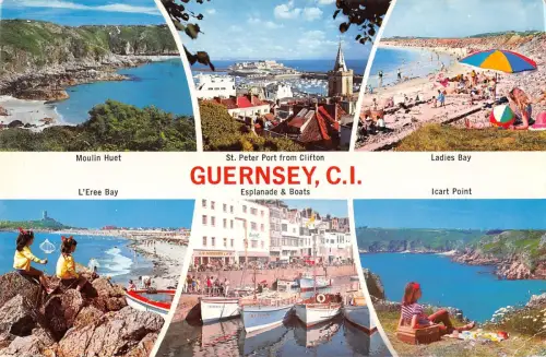 BG35945 guernsey moulin huet l eree bay icart point ladies bay uk