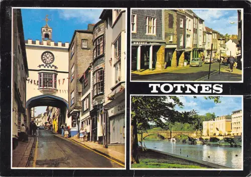 BR90083 totnes devon mittelalterliches Osttor UK