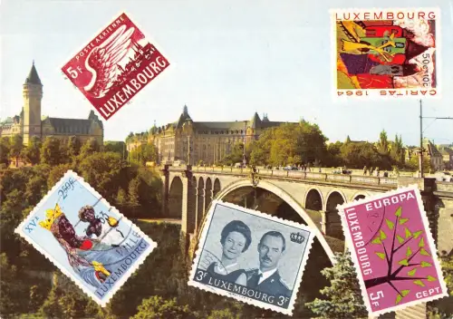 BG35281 Luxembourg pont adolphe et caisse d epargne
