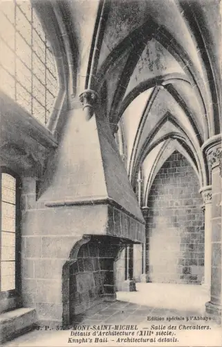 BF7886 salle des chevaliers mont saint michel france Frankreich