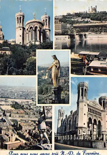 BT6462 Lyon couvenir de notre dame de fourviere France