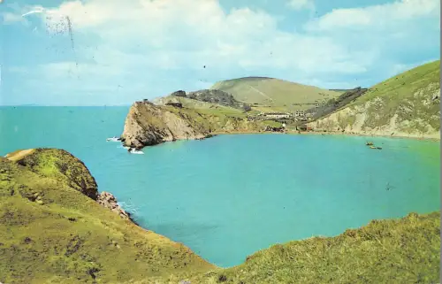 B101388 lulworth cove uk 14x9cm