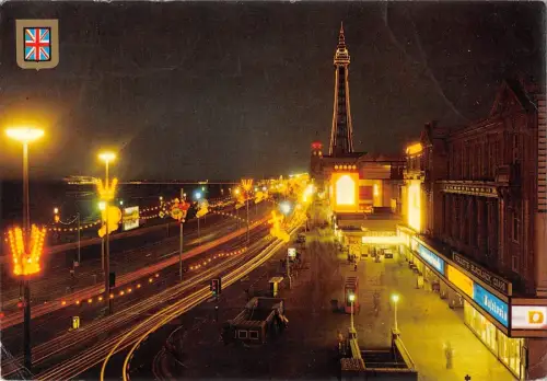 B102370 Blackpool Central Promenade and Tower UK