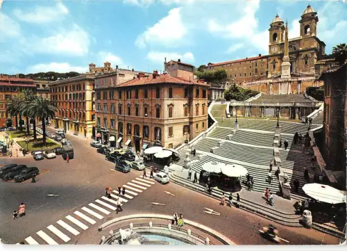 BT1547 roma piazza di spagna e trinita dei monti italy