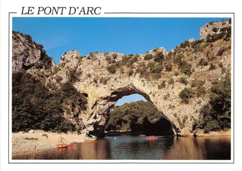 BR31686 Le Pont d Arc Majetieuse arche naturalle creusee par la riviere france