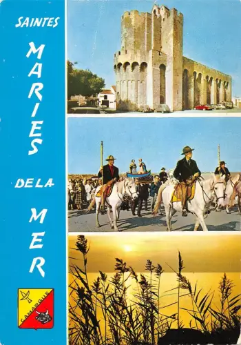 BT8098 Les Saintes maries de la mer l eglise Frankreich