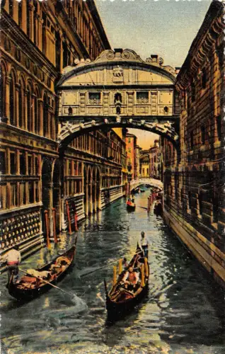 BT1826 venezia ponte dei sospiri Gemälde Postkarte Italien