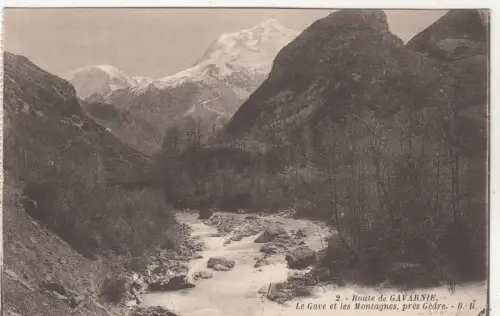 BG25729 route de gavarnie la give et les montagnes pres gedre france
