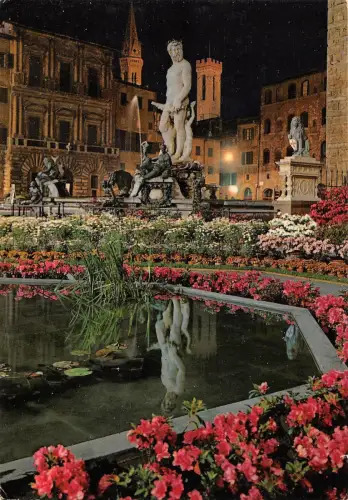 BT1409 firenze piazza della signoria festa dei fiori italy