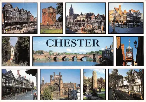 BR91000 viele Ansichten von Chester UK
