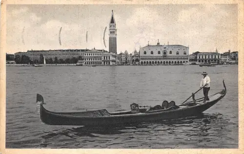 Br34094 Venezia Panorama e Gondel Italien