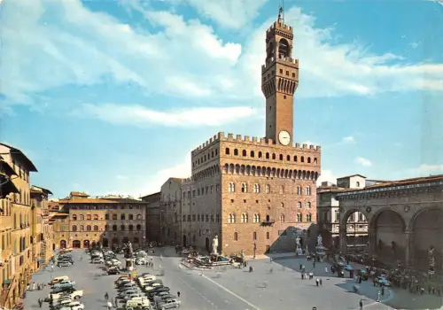 BT1440 firenze palazzo vecchio e piazza signoria italy