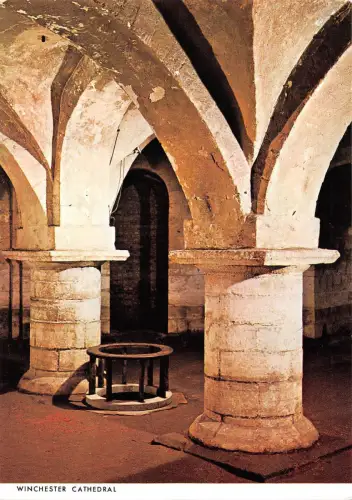 BR75865 winchester cathedral the crypt and the well uk