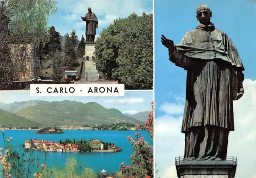 BT0205 Arona Lago maggiore statua di s Carlo Italien
