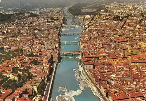 BT1455 Firenze Panorama Dall Aereo Italien