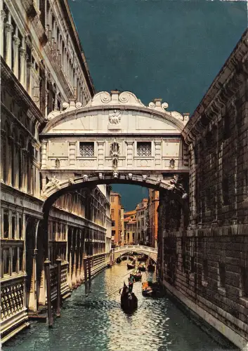 BT1866 venezia ponte dei sospiri notturno italy
