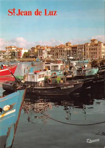 BF756 St jean de Luz le port et la maison de l infante Frankreich
