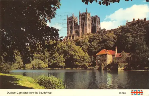B101352 durham cathedral from the south west uk 14x9cm