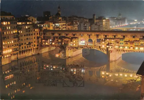 BT1459 firenze ponte vecchio notturno italy