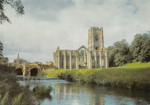 BR92080 Fountains Abbey North Yorkshire View from East UK