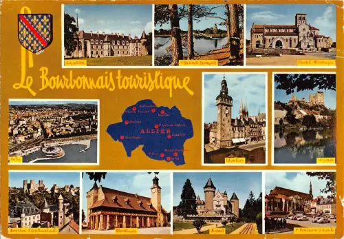 BT7893 Bourbonnais Karte cartes geographiques Frankreich
