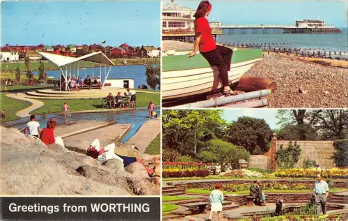 BR66172 Gruß von Worthing UK 14x9cm