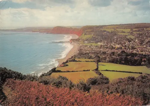 BR82644 sidmouth from salcombe hill devon uk