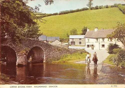 BR83001 lorna doone farm malmsmead exmoor uk
