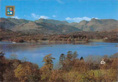 BR89978 Head of Windermere and Langdale Pikes UK
