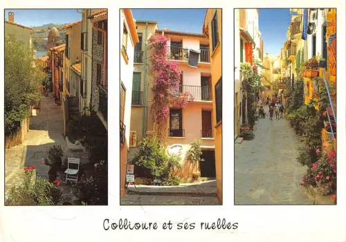 BT5520 Collioure ruelles typicques du pays catalan France