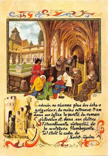 BT5258 La dordogne au moyen age abbaye de cadouin France