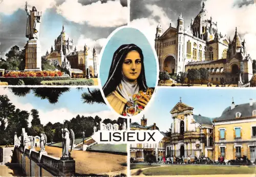 BT7515 Statue de Siante Therese la basilique Lisieux France