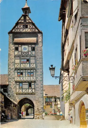 BT8821 Riquewihr le dolder et la fontaine sinnbrunnen Frankreich