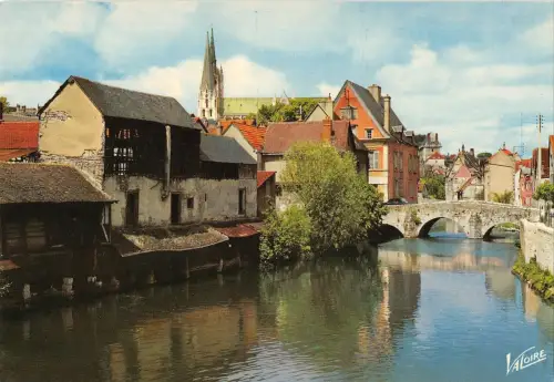 BR54665 Les bords de l Eure et les vieux lavoirs Chartres france