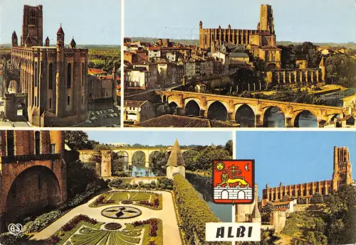 BR86262 albi tarn avec sa basilique france