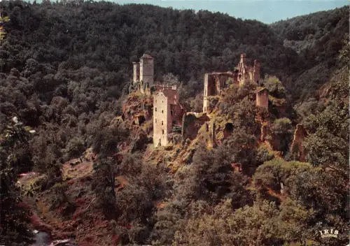 BR54415 Les ruines de merle correze saint cirgues la Loutre france