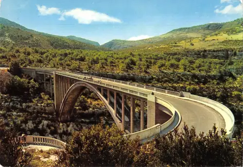 BT8613 les Gorges du Verdon la route Varoise et le pont sur l artu Frankreich