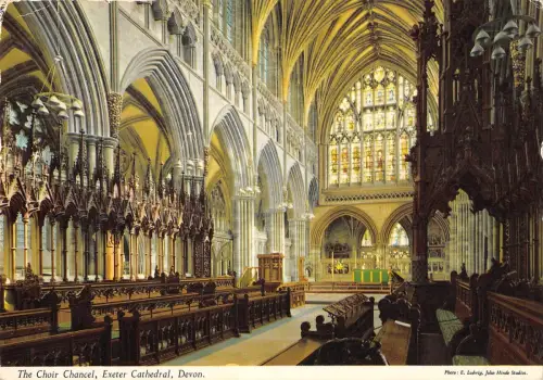 BR89251 the chor chancel exeter cathedral devon uk