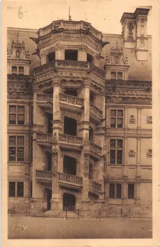 BF8129 Rolltreppe Francois I chateau de blois france Frankreich