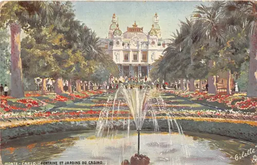 BG26254 monte carlo fontaine et jardins du casino monaco