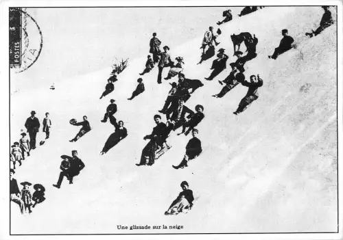 BT4773 Wintersport Ski une glissade sur la neige