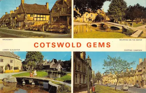B101286 Cotswold Gems Chipping Campden Broadway Lower Slaughter UK 14x9cm