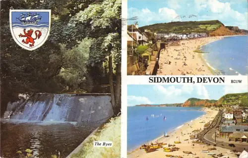 B101563 sidmouth devon the byes uk 14x9cm