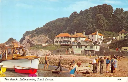 BR66830 the beach babbacombe south devon uk 14x9cm