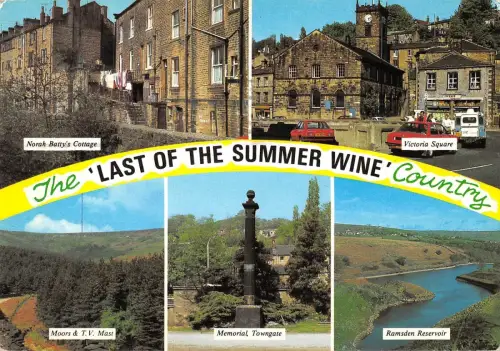 BR90212 victoria sqyare summer wine country towngate ramsden uk